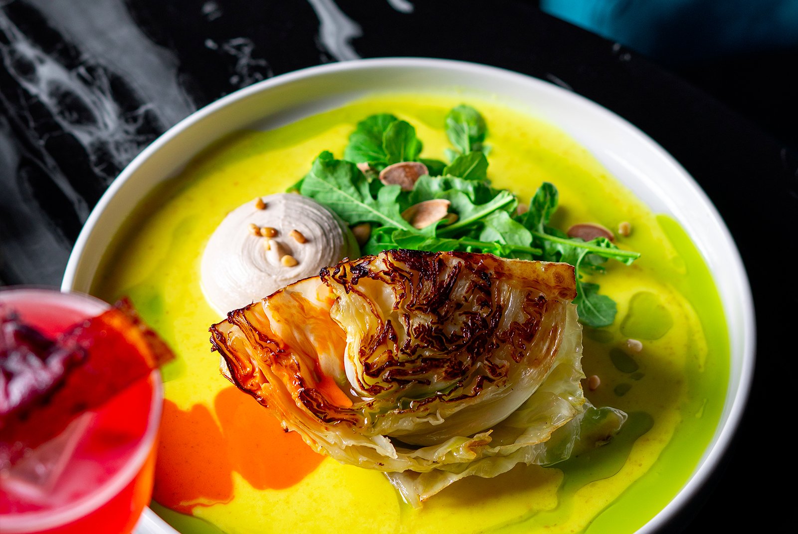 Sense restaurant – Josper-grilled cabbage